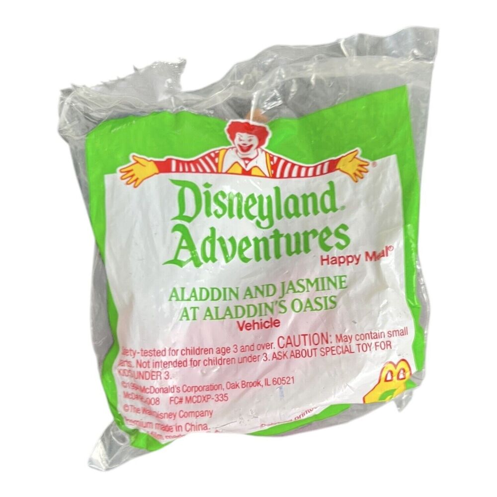 1994 Aladdin And Jasmine At Aladdin's Oasis Disneyland Adventures McDonald's Toy